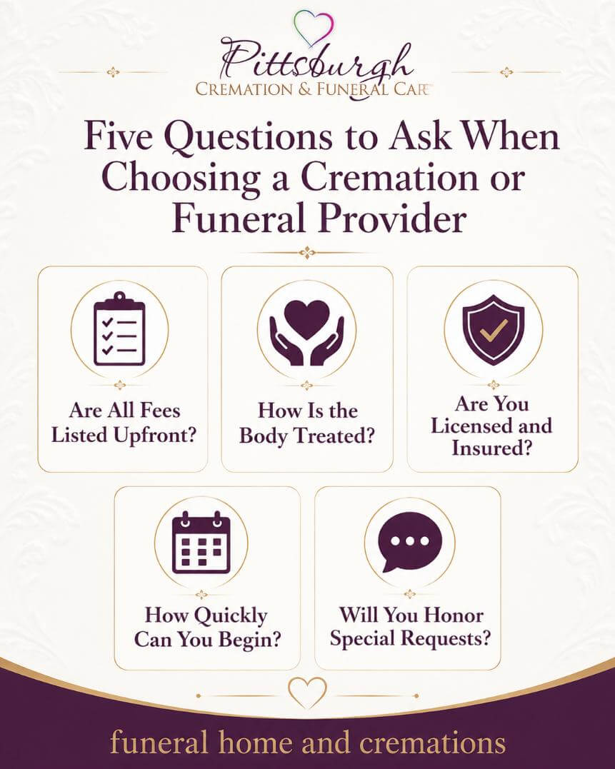 Funeral home and cremations Pittsburgh, PA provider guide