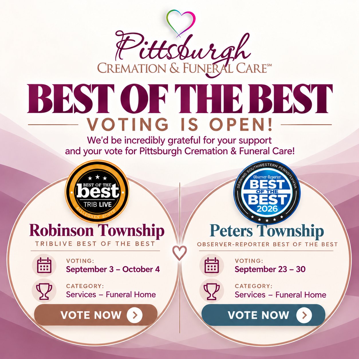 Vote for us in Best of the Best
